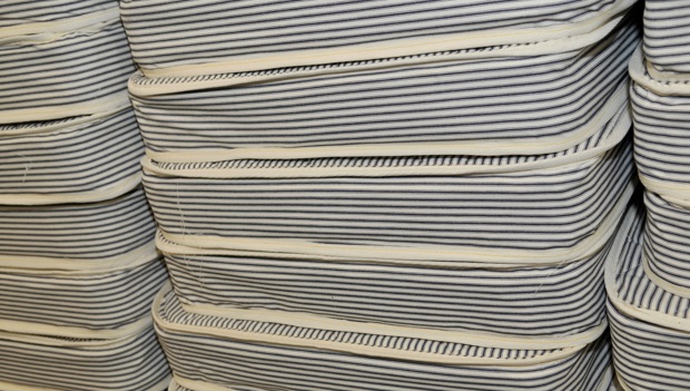close up of mattresses manufactured at LC